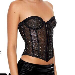 Forever 21 Bedazzled Corset